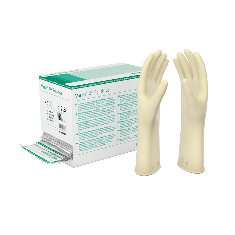 Leikkauskäsineet Vasco OP Sensitive, puuteroimaton