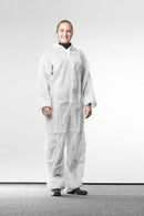 Suojahaalari, kuitukangasta, valkoinen